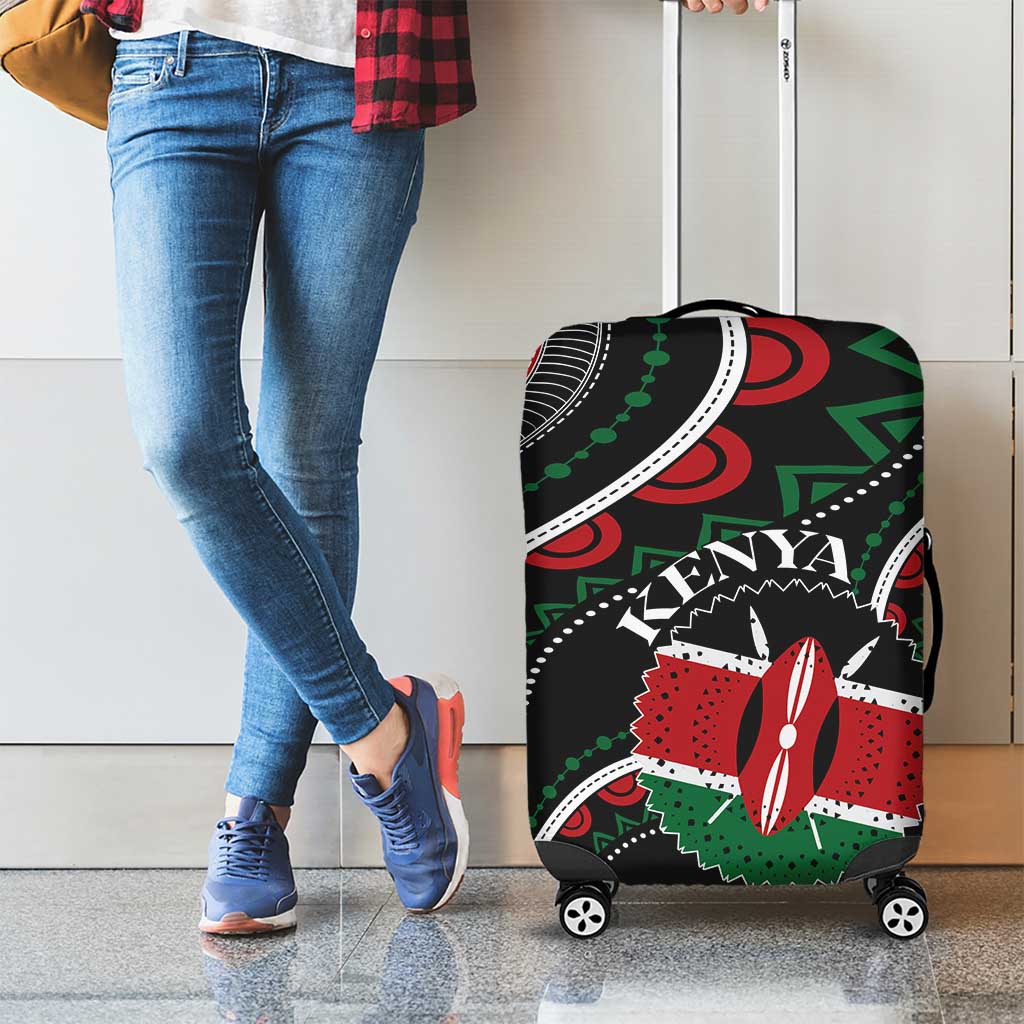 Kenya Luggage Cover Harambee African Pattern - Wonder Print Shop