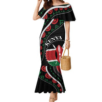 Personalized Kenya Mermaid Dress Harambee African Pattern - Wonder Print Shop