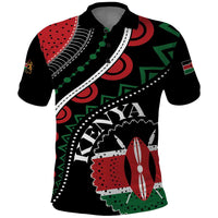 Personalized Kenya Polo Shirt Harambee African Pattern - Wonder Print Shop