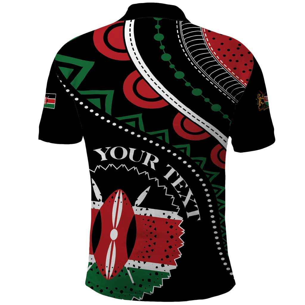 Personalized Kenya Polo Shirt Harambee African Pattern - Wonder Print Shop