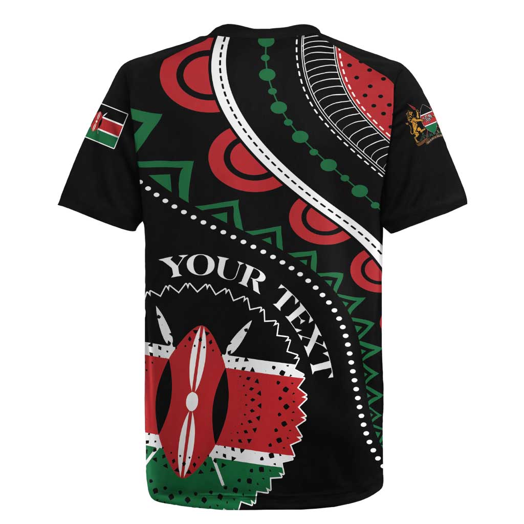 Personalized Kenya Rugby Jersey Harambee African Pattern - Wonder Print Shop