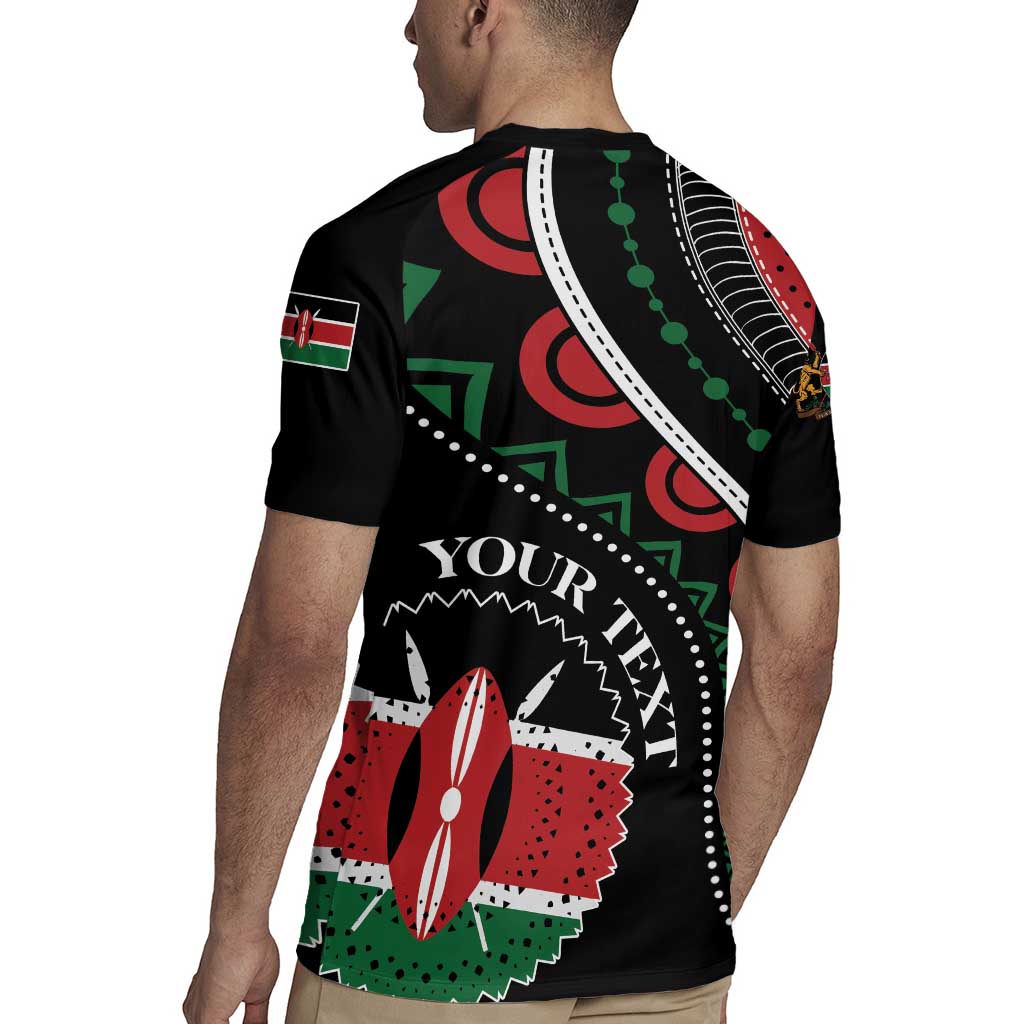 Personalized Kenya Rugby Jersey Harambee African Pattern - Wonder Print Shop