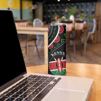 Personalized Kenya Skinny Tumbler Harambee African Pattern - Wonder Print Shop