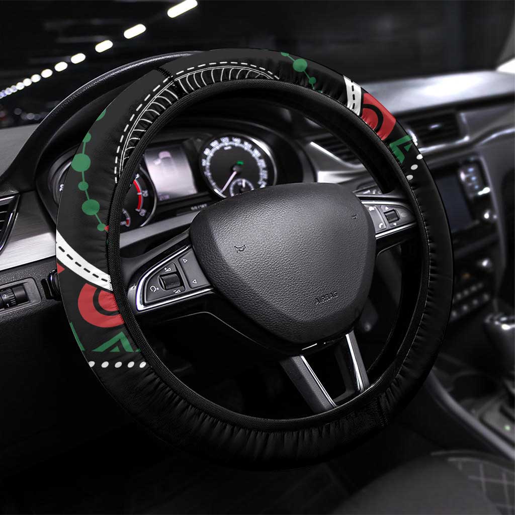 Kenya Steering Wheel Cover Harambee African Pattern - Wonder Print Shop