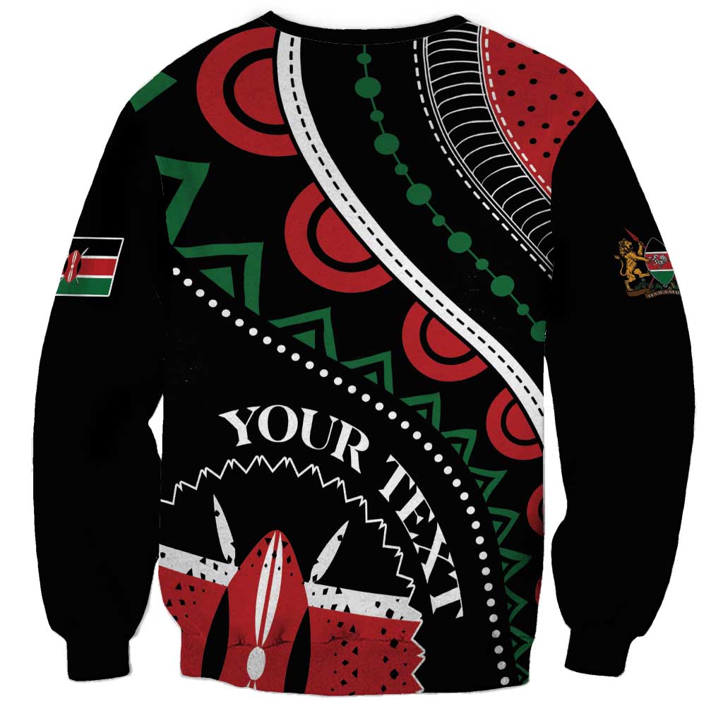 Personalized Kenya Sweatshirt Harambee African Pattern - Wonder Print Shop
