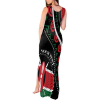 Personalized Kenya Tank Maxi Dress Harambee African Pattern - Wonder Print Shop