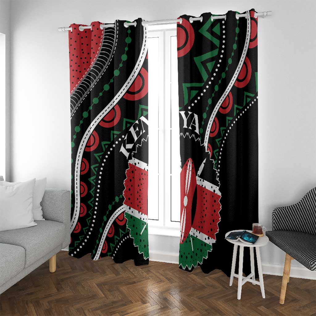 Kenya Window Curtain Harambee African Pattern - Wonder Print Shop