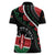 Personalized Kenya Women Polo Shirt Harambee African Pattern - Wonder Print Shop
