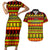 Custom Hawaii Christmas Couples Matching Short Sleeve Bodycon Dress and Hawaiian Shirt Hawaiian Quilt Pattern Reggae Version - Wonder Print Shop