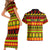 Custom Hawaii Christmas Couples Matching Short Sleeve Bodycon Dress and Hawaiian Shirt Hawaiian Quilt Pattern Reggae Version - Wonder Print Shop