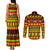 Custom Hawaii Christmas Couples Matching Tank Maxi Dress and Long Sleeve Button Shirt Hawaiian Quilt Pattern Reggae Version - Wonder Print Shop