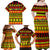 Custom Hawaii Christmas Family Matching Off Shoulder Maxi Dress and Hawaiian Shirt Hawaiian Quilt Pattern Reggae Version - Wonder Print Shop