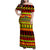 Custom Hawaii Christmas Family Matching Off Shoulder Maxi Dress and Hawaiian Shirt Hawaiian Quilt Pattern Reggae Version - Wonder Print Shop