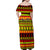 Custom Hawaii Christmas Family Matching Off Shoulder Maxi Dress and Hawaiian Shirt Hawaiian Quilt Pattern Reggae Version - Wonder Print Shop