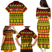Custom Hawaii Christmas Family Matching Puletasi Dress and Hawaiian Shirt Hawaiian Quilt Pattern Reggae Version - Wonder Print Shop