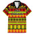 Custom Hawaii Christmas Family Matching Short Sleeve Bodycon Dress and Hawaiian Shirt Hawaiian Quilt Pattern Reggae Version - Wonder Print Shop