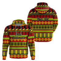 Custom Hawaii Christmas Hoodie Hawaiian Quilt Pattern Reggae Version - Wonder Print Shop