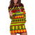 Custom Hawaii Christmas Hoodie Dress Hawaiian Quilt Pattern Reggae Version - Wonder Print Shop