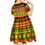 Custom Hawaii Christmas Kid Short Sleeve Dress Hawaiian Quilt Pattern Reggae Version - Wonder Print Shop