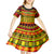 Custom Hawaii Christmas Kid Short Sleeve Dress Hawaiian Quilt Pattern Reggae Version - Wonder Print Shop