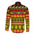 Custom Hawaii Christmas Long Sleeve Button Shirt Hawaiian Quilt Pattern Reggae Version - Wonder Print Shop