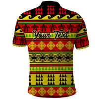 Custom Hawaii Christmas Polo Shirt Hawaiian Quilt Pattern Reggae Version - Wonder Print Shop