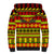 Custom Hawaii Christmas Sherpa Hoodie Hawaiian Quilt Pattern Reggae Version - Wonder Print Shop