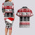 Custom New Zealand Christmas Couples Matching Long Sleeve Bodycon Dress and Hawaiian Shirt Maori Meri Kirihimete Moko - Wonder Print Shop