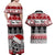 Custom New Zealand Christmas Couples Matching Off Shoulder Maxi Dress and Hawaiian Shirt Maori Meri Kirihimete Moko - Wonder Print Shop