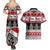 Custom New Zealand Christmas Couples Matching Summer Maxi Dress and Hawaiian Shirt Maori Meri Kirihimete Moko - Wonder Print Shop