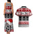 Custom New Zealand Christmas Couples Matching Tank Maxi Dress and Hawaiian Shirt Maori Meri Kirihimete Moko - Wonder Print Shop