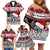 Custom New Zealand Christmas Family Matching Off Shoulder Short Dress and Hawaiian Shirt Maori Meri Kirihimete Moko - Wonder Print Shop