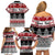 Custom New Zealand Christmas Family Matching Off Shoulder Short Dress and Hawaiian Shirt Maori Meri Kirihimete Moko - Wonder Print Shop
