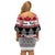 Custom New Zealand Christmas Family Matching Off Shoulder Short Dress and Hawaiian Shirt Maori Meri Kirihimete Moko - Wonder Print Shop