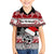 Custom New Zealand Christmas Family Matching Off Shoulder Short Dress and Hawaiian Shirt Maori Meri Kirihimete Moko - Wonder Print Shop