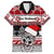 Custom New Zealand Christmas Family Matching Puletasi Dress and Hawaiian Shirt Maori Meri Kirihimete Moko - Wonder Print Shop