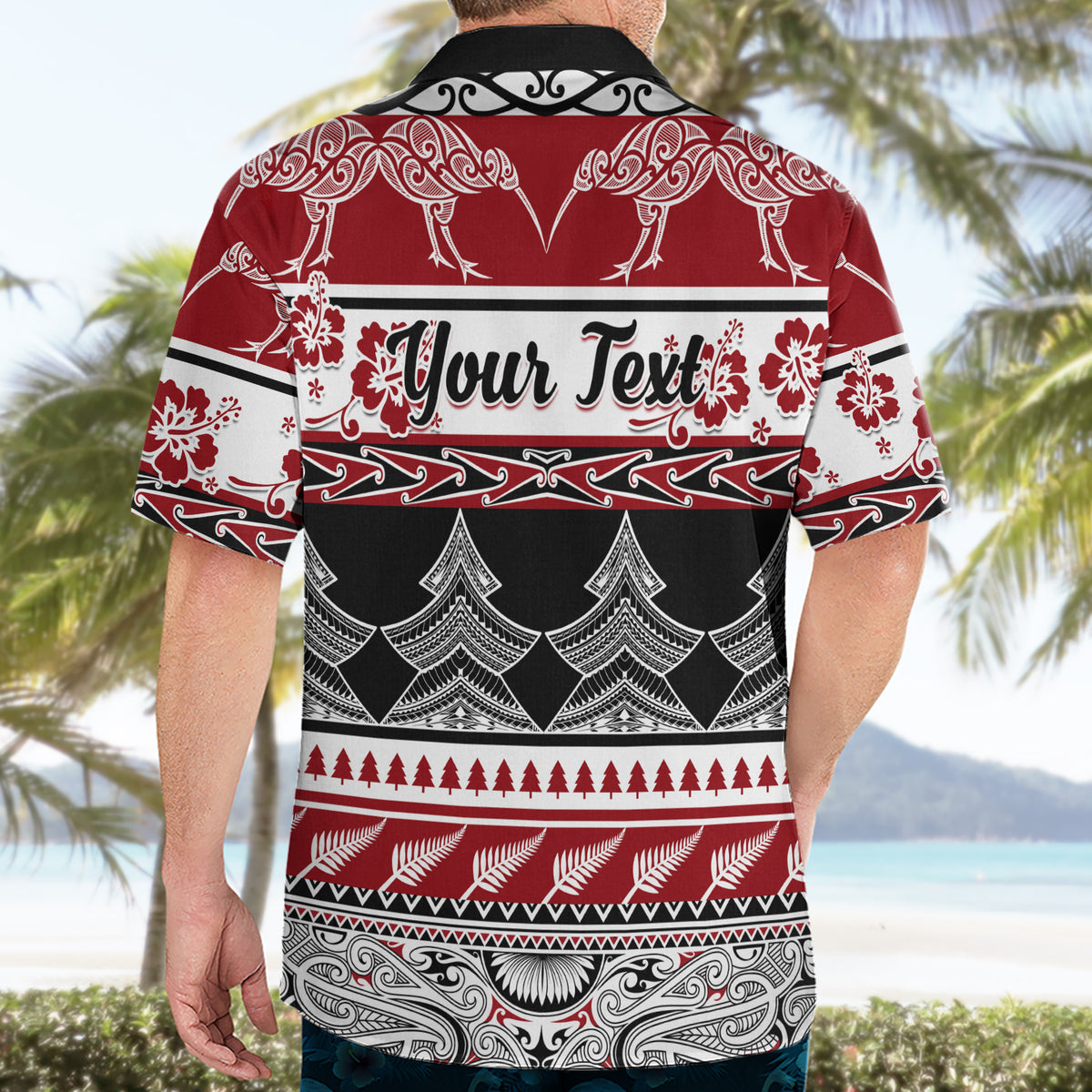 Custom New Zealand Christmas Hawaiian Shirt Maori Meri Kirihimete Moko - Wonder Print Shop