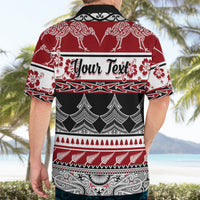 Custom New Zealand Christmas Hawaiian Shirt Maori Meri Kirihimete Moko - Wonder Print Shop