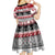 Custom New Zealand Christmas Kid Short Sleeve Dress Maori Meri Kirihimete Moko - Wonder Print Shop