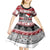 Custom New Zealand Christmas Kid Short Sleeve Dress Maori Meri Kirihimete Moko - Wonder Print Shop