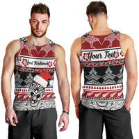 Custom New Zealand Christmas Men Tank Top Maori Meri Kirihimete Moko - Wonder Print Shop