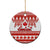 Canada Christmas Ceramic Ornament Maple Leaf Unique Style - Wonder Print Shop