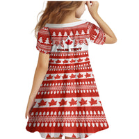 Custom Canada Christmas Family Matching Mermaid Dress and Hawaiian Shirt Maple Leaf Unique Style - Wonder Print Shop