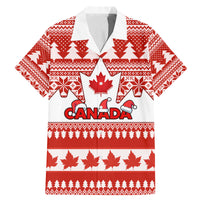 Custom Canada Christmas Family Matching Mermaid Dress and Hawaiian Shirt Maple Leaf Unique Style - Wonder Print Shop