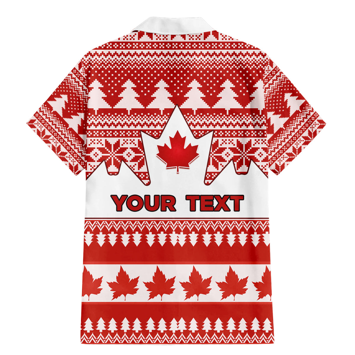 Custom Canada Christmas Family Matching Mermaid Dress and Hawaiian Shirt Maple Leaf Unique Style - Wonder Print Shop
