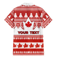Custom Canada Christmas Family Matching Mermaid Dress and Hawaiian Shirt Maple Leaf Unique Style - Wonder Print Shop