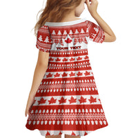 Custom Canada Christmas Family Matching Puletasi Dress and Hawaiian Shirt Maple Leaf Unique Style - Wonder Print Shop