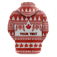 Custom Canada Christmas Hoodie Maple Leaf Unique Style - Wonder Print Shop