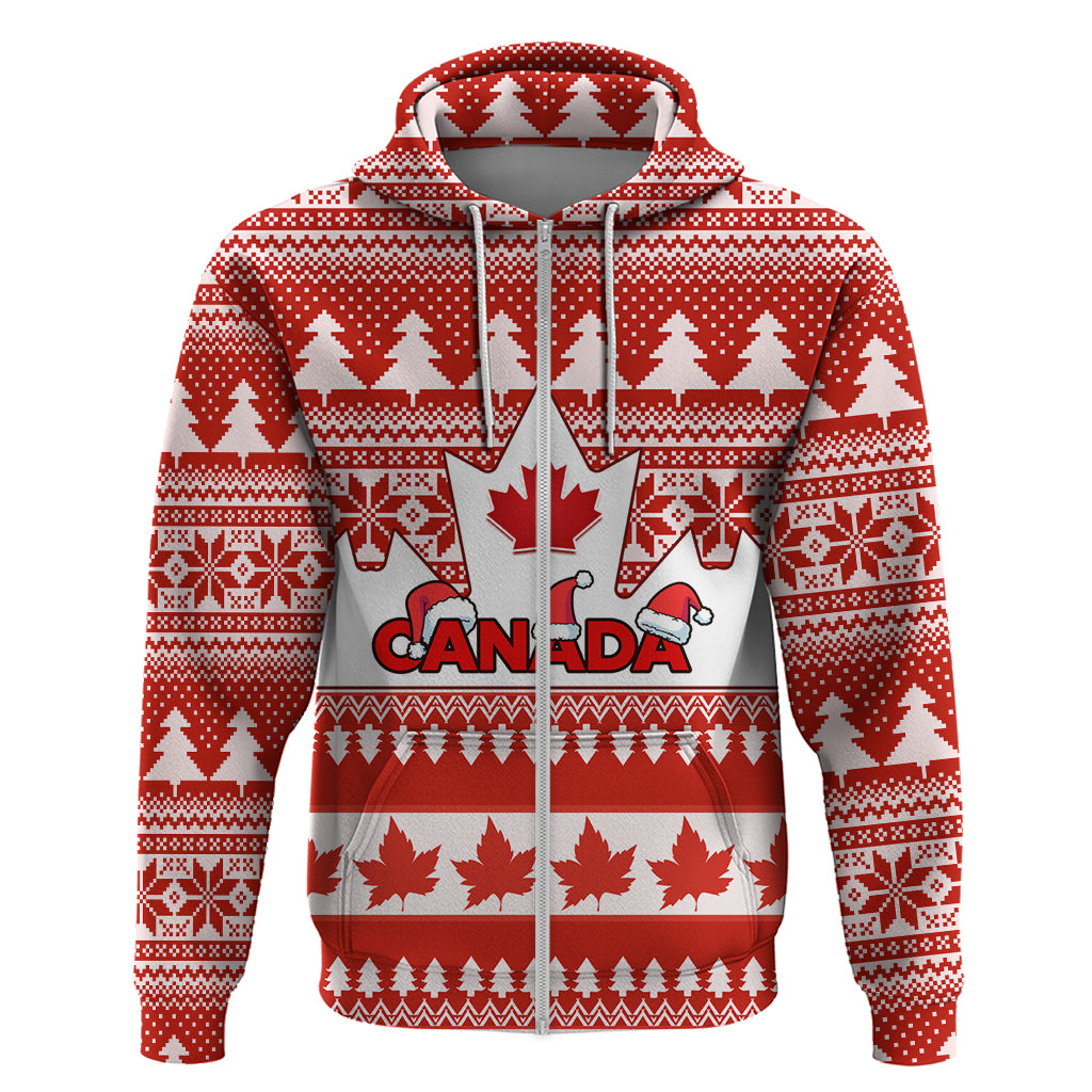 Custom Canada Christmas Hoodie Maple Leaf Unique Style - Wonder Print Shop