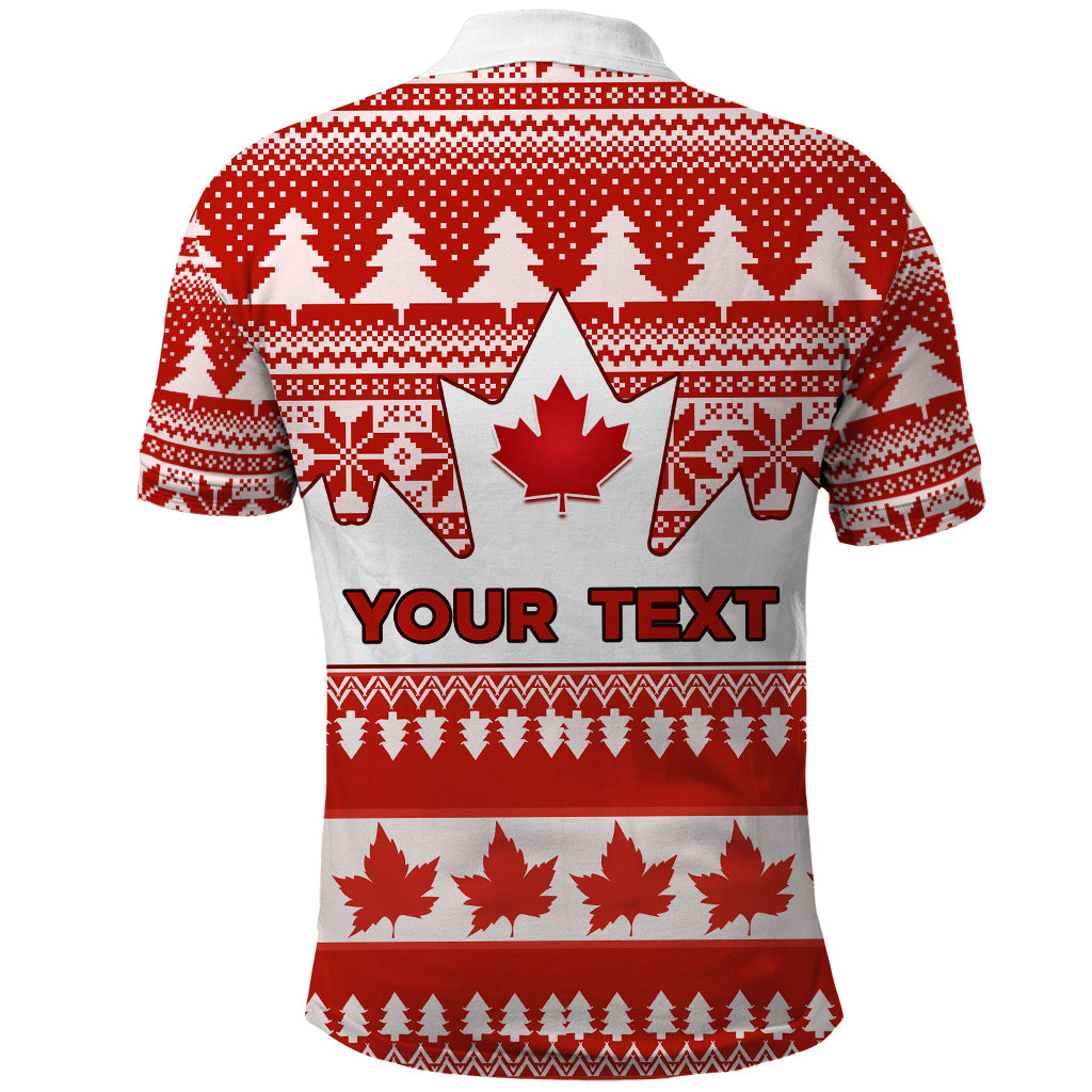 Custom Canada Christmas Polo Shirt Maple Leaf Unique Style - Wonder Print Shop